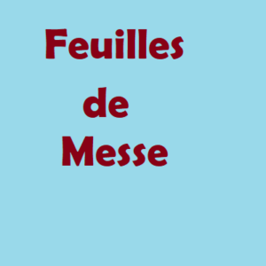 Feuille de messe